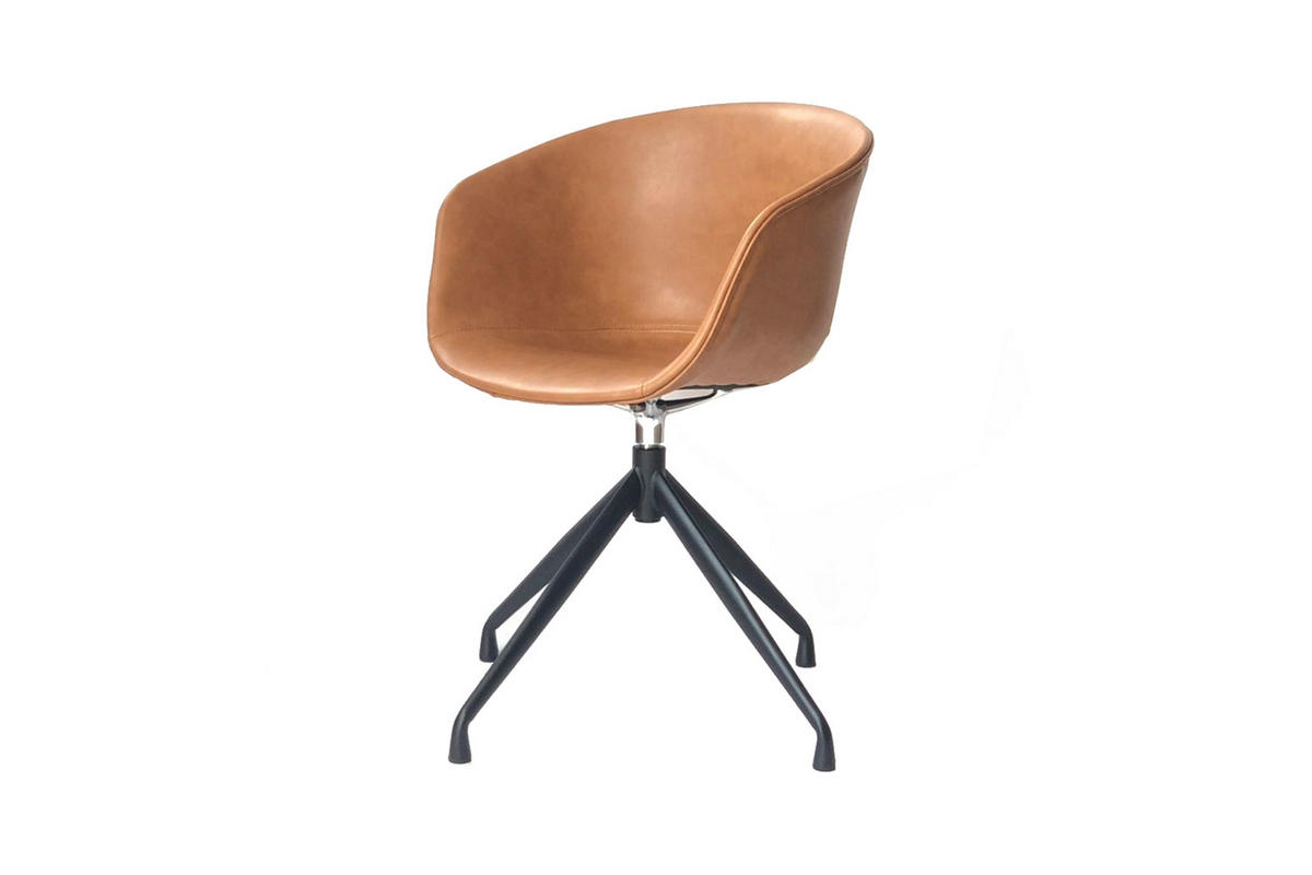 STUHL DANI Braun Kunstleder - Braun, Textil (60/81/54.5cm) - KAWOLA