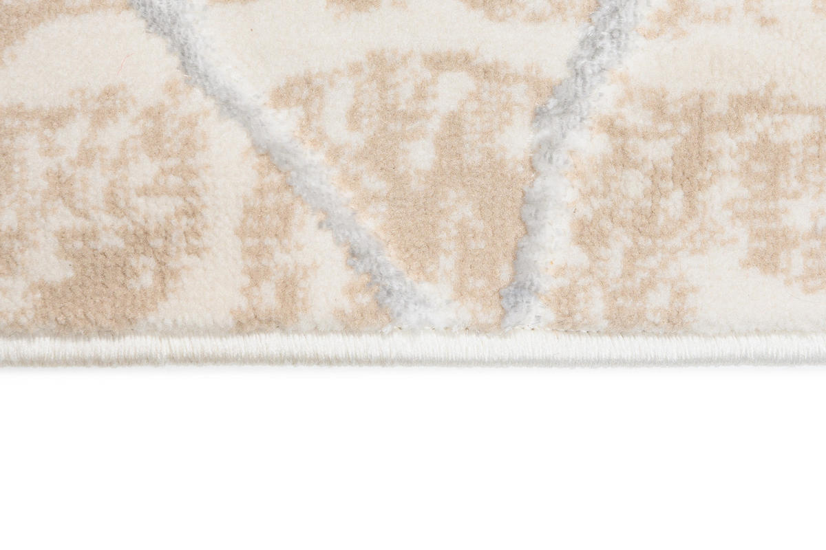 TEPPICH GOLDEN Creme 160/230 cm - Creme, Kunststoff (160/230cm) - Tapiso