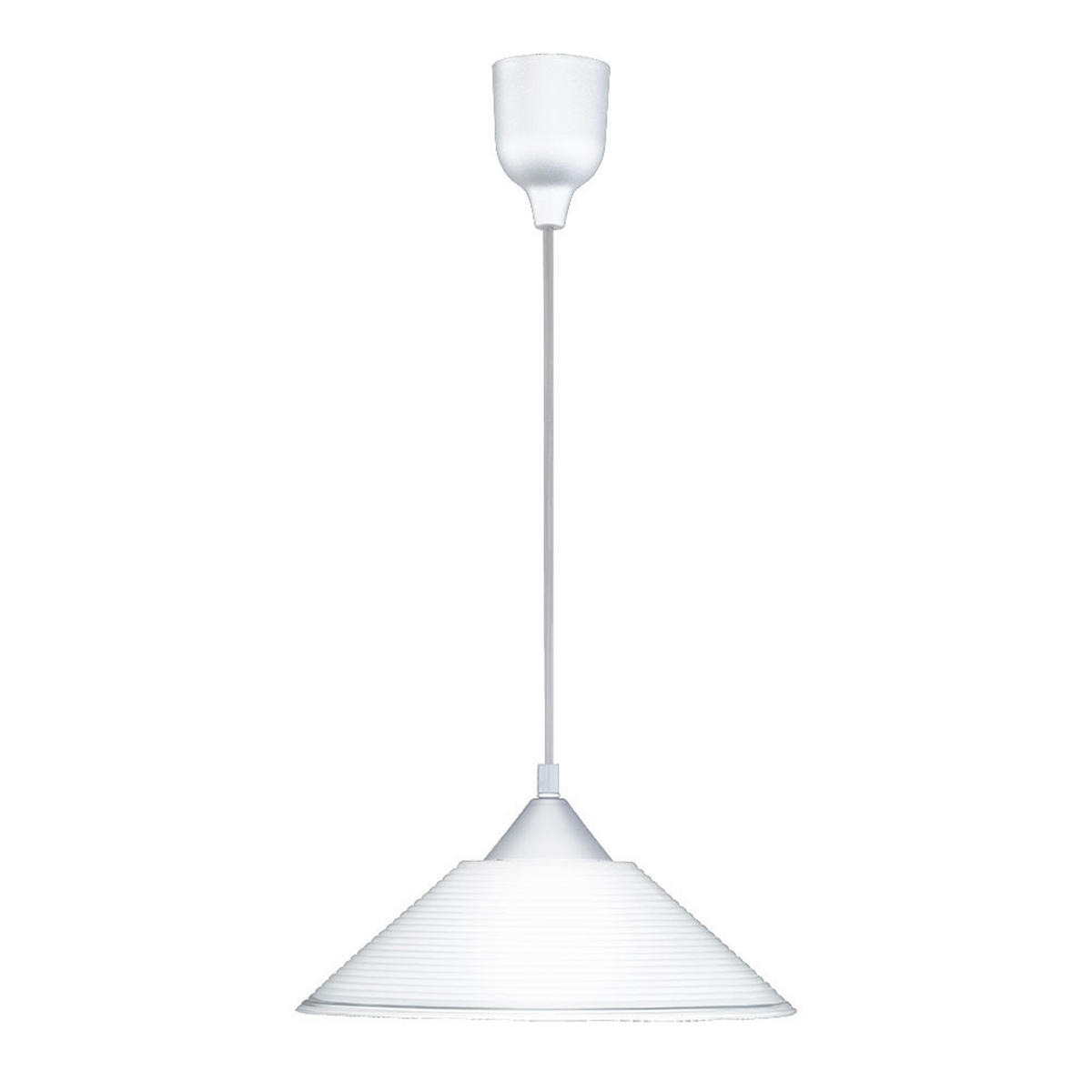 LED HÄNGELEUCHTE Silber Metall - Silberfarben, Glas (30/30/125cm)