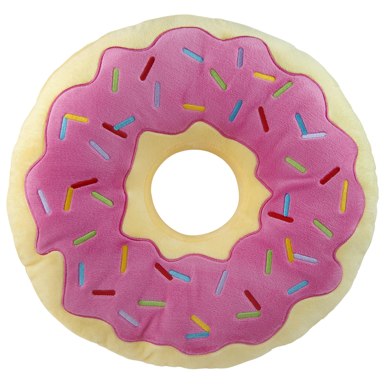 ZIERKISSEN Donut Rosa 40 cm - Rosa, Textil (40cm) - United Labels