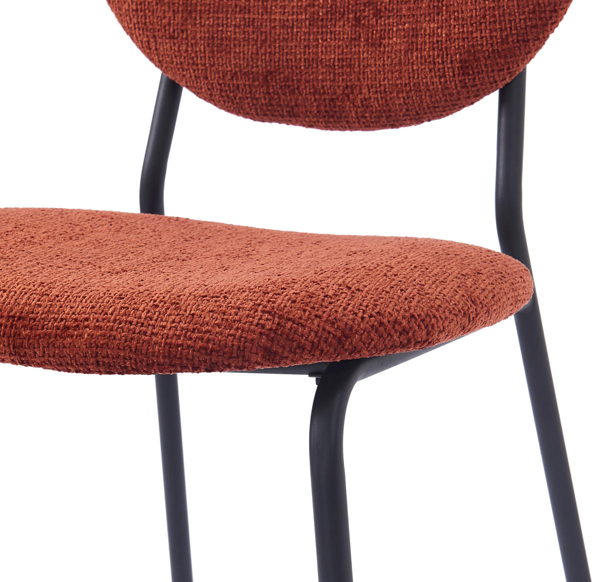 STUHL 2er-Set Stoff Terrakotta - Rot, Textil (49/82.5/54.5cm) - Nordlys