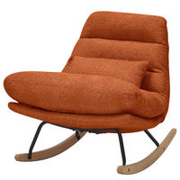SCHAUKELSESSEL - Metall / Textil - Terracotta, Textil/Metall (82/83/89cm) - home24