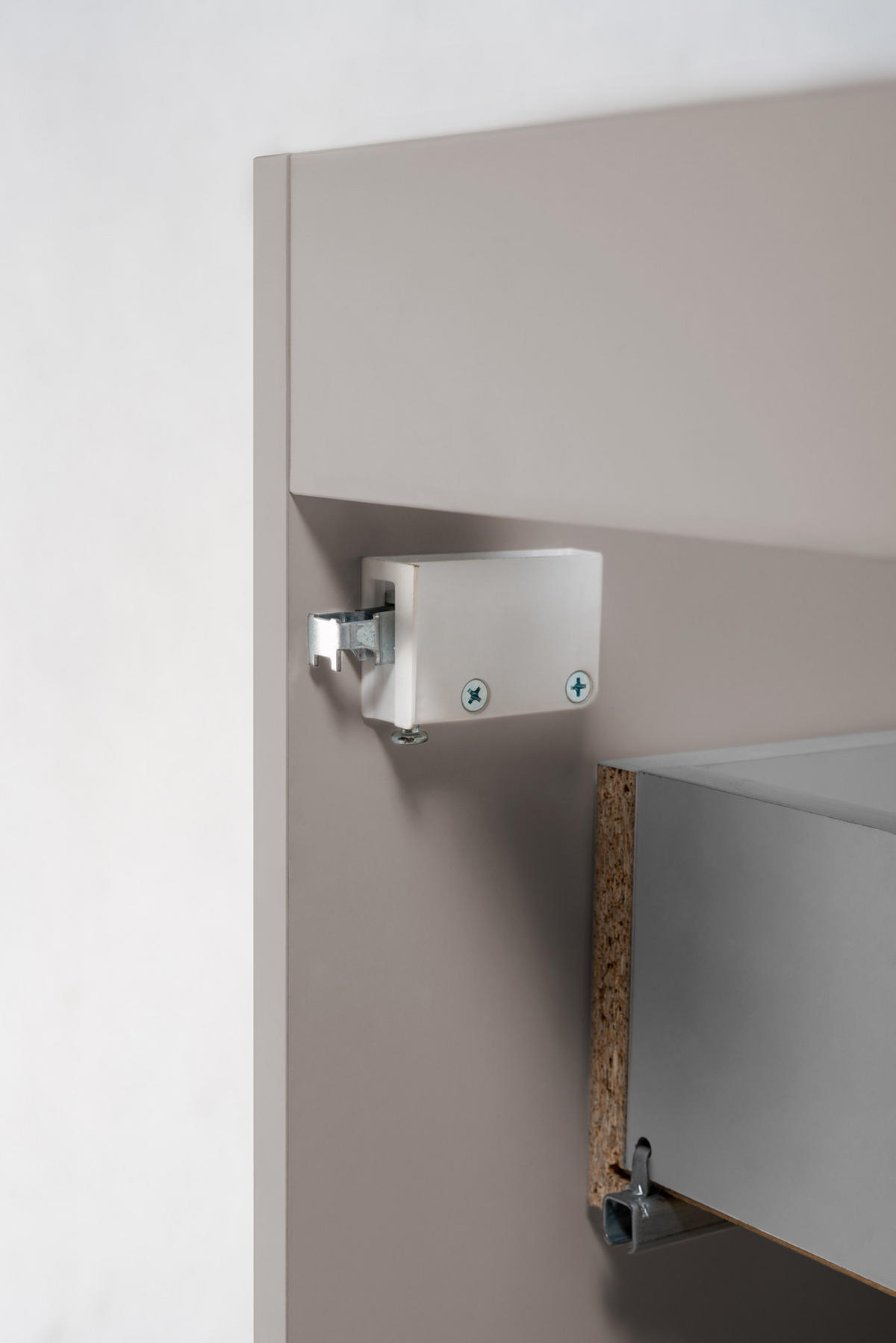 WASCHBECKUNTERSCHRANK mit Regal Kaschmir/Eiche 100/57/46 cm - Kaschmir/Eichefarben, Holzwerkstoff (100/57/46cm) - Rodan