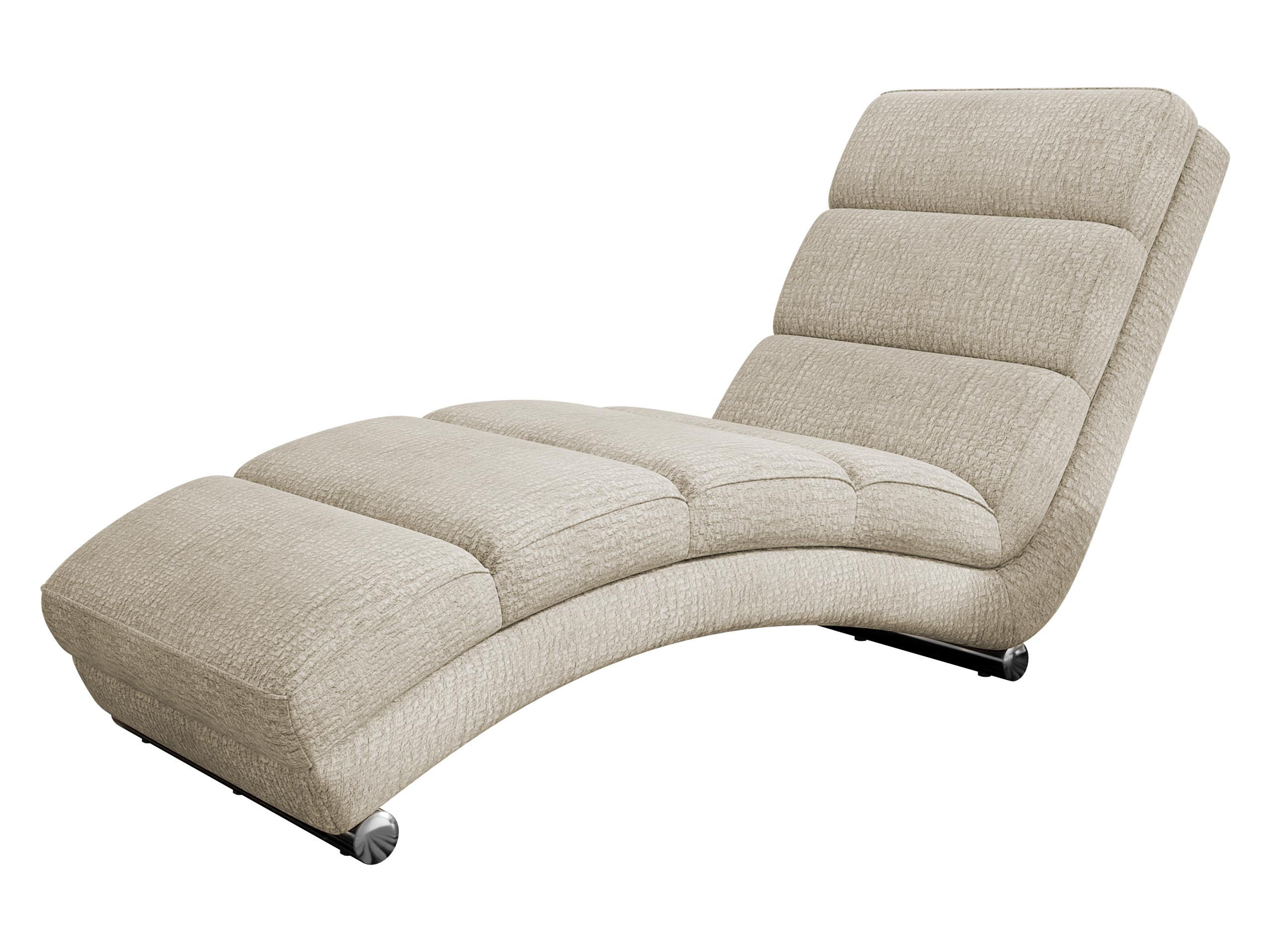 RELAXLIEGE Holiday Premium - Chromfarben/Naturfarben, Holz/Textil (62/84/180cm) - MIRJAN24