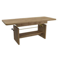 ESSTISCH BRANT Ausziehbar 116 - 156 / 62 x 70 cm - Eiche Wotan/Braun, Holz (116/62/70cm) - MASSENO