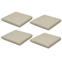 SESSELAUFLAGEN Beige 4 Stück - Beige, Kunststoff (47/7/47cm) - GiPP