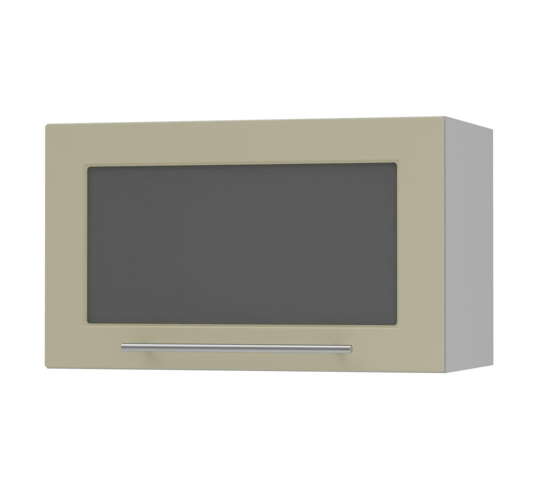 KLAPPHÄNGESCHRANK Kvantum W4BS/60 Vanille Matt / Grau Matt 60 / 32,5 / 36cm - Creme/Grau, Holz/Holzwerkstoff (60/36/32.5cm) - Feldmann-Wohnen