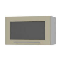 KLAPPHÄNGESCHRANK Kvantum W4BS/60 Vanille Matt / Grau Matt 60 / 32,5 / 36cm - Creme/Grau, Holz/Holzwerkstoff (60/36/32.5cm) - Feldmann-Wohnen