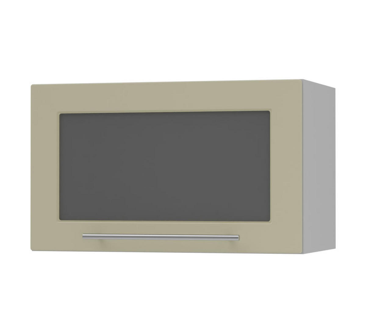 KLAPPHÄNGESCHRANK Kvantum W4BS/60 Vanille Matt / Grau Matt 60 / 32,5 / 36cm - Creme/Grau, Holz/Holzwerkstoff (60/36/32.5cm) - Feldmann-Wohnen