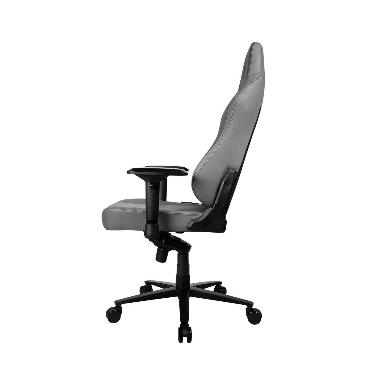 GAMINGSTUHL Primo Premium Leder Anthrazit - Anthrazit/Schwarz, Leder/Metall (74/135/52cm) - Arozzi