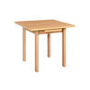 ESSTISCH Max 7, 80-110/80 cm, grandson - Birkefarben, Holz (80/80/76cm) - Leaf Design