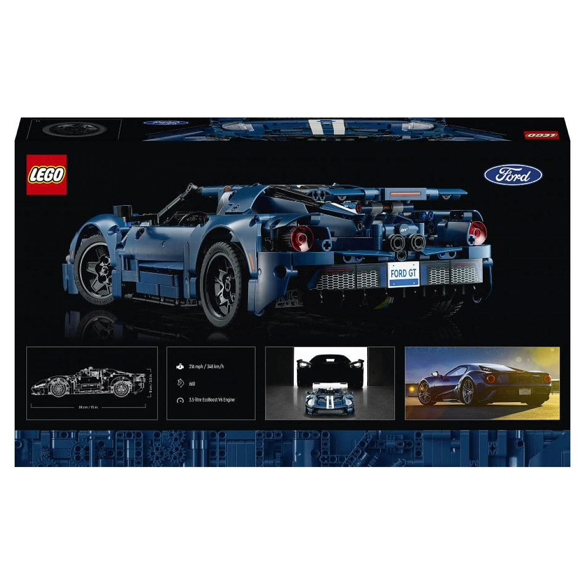 KLEMMBAUSTEINE Ford GT 2022 technisch - Rot, Kunststoff (9/28/48cm) - Lego