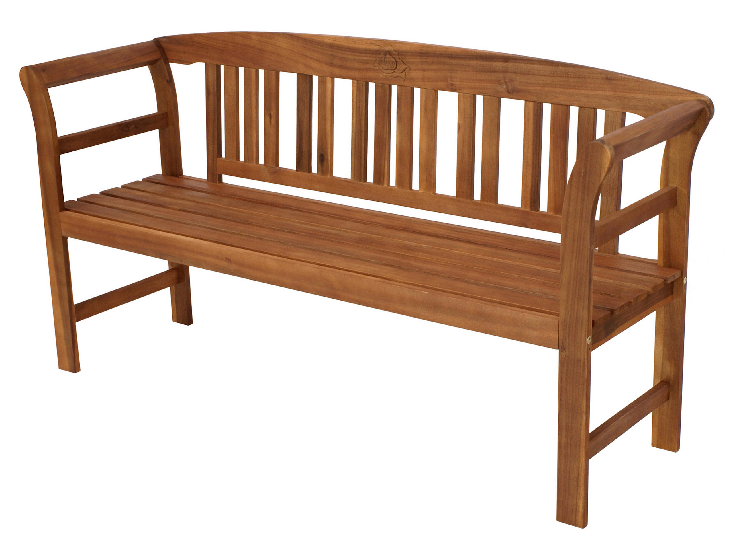 GARTENBANK / Holzbank Rosali 157cm 3-sitzer aus Akazie massiv - Braun, Holz (157/83/45cm) - TPFGarden