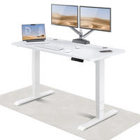 SCHREIBTISCH Elektrisch Höhenverstellbarer HomePro 140x70cm Weiß/Weiß mit Memory-Funktion, Anti-Kollisions Technologie - Weiß, Holzwerkstoff (70/140/62cm) - Desktronic