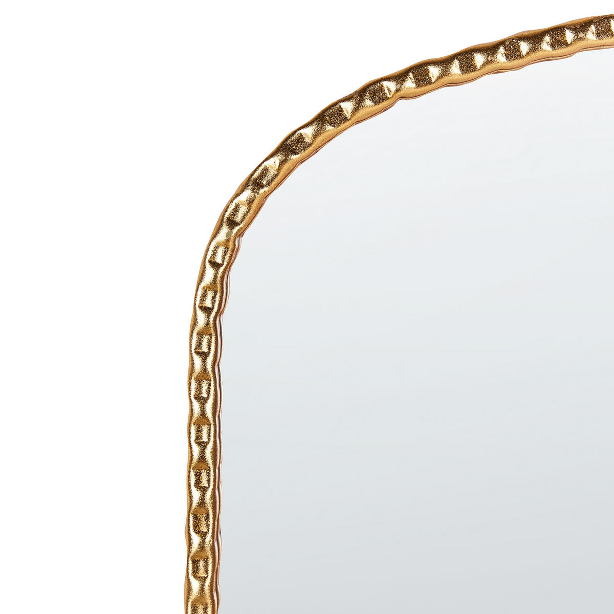 WANDSPIEGEL gold Metall 71/71 cm Livry - Goldfarben, Metall (71/71/3cm) - Beliani