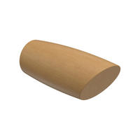 ENDSTÜCKE FÜR GARDINENSTANGEN 20 mm Ø, Etta Buche, Packung 2 Stück - Buchefarben, Holz (7/3/3cm) - INTERDECO