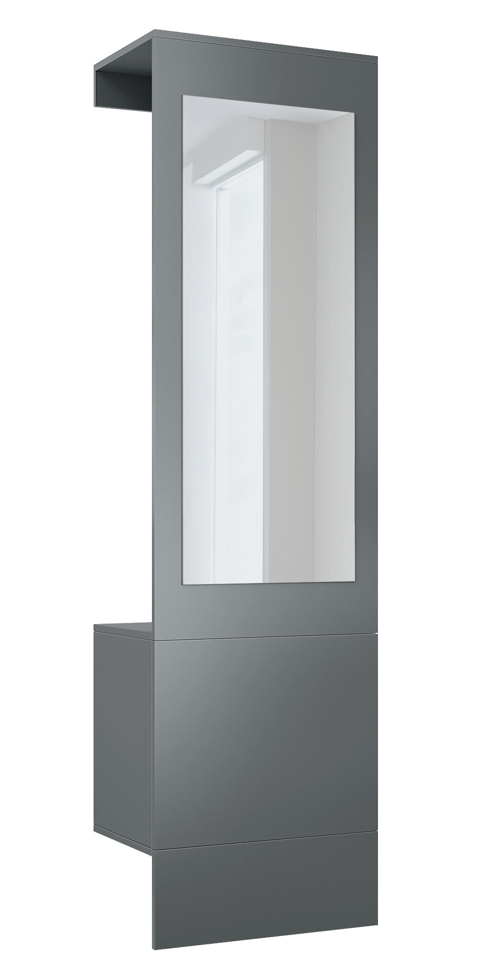 GARDEROBE Carlton Anthrazit matt - Anthrazit, Holzwerkstoff (52/193/35cm) - Vladon