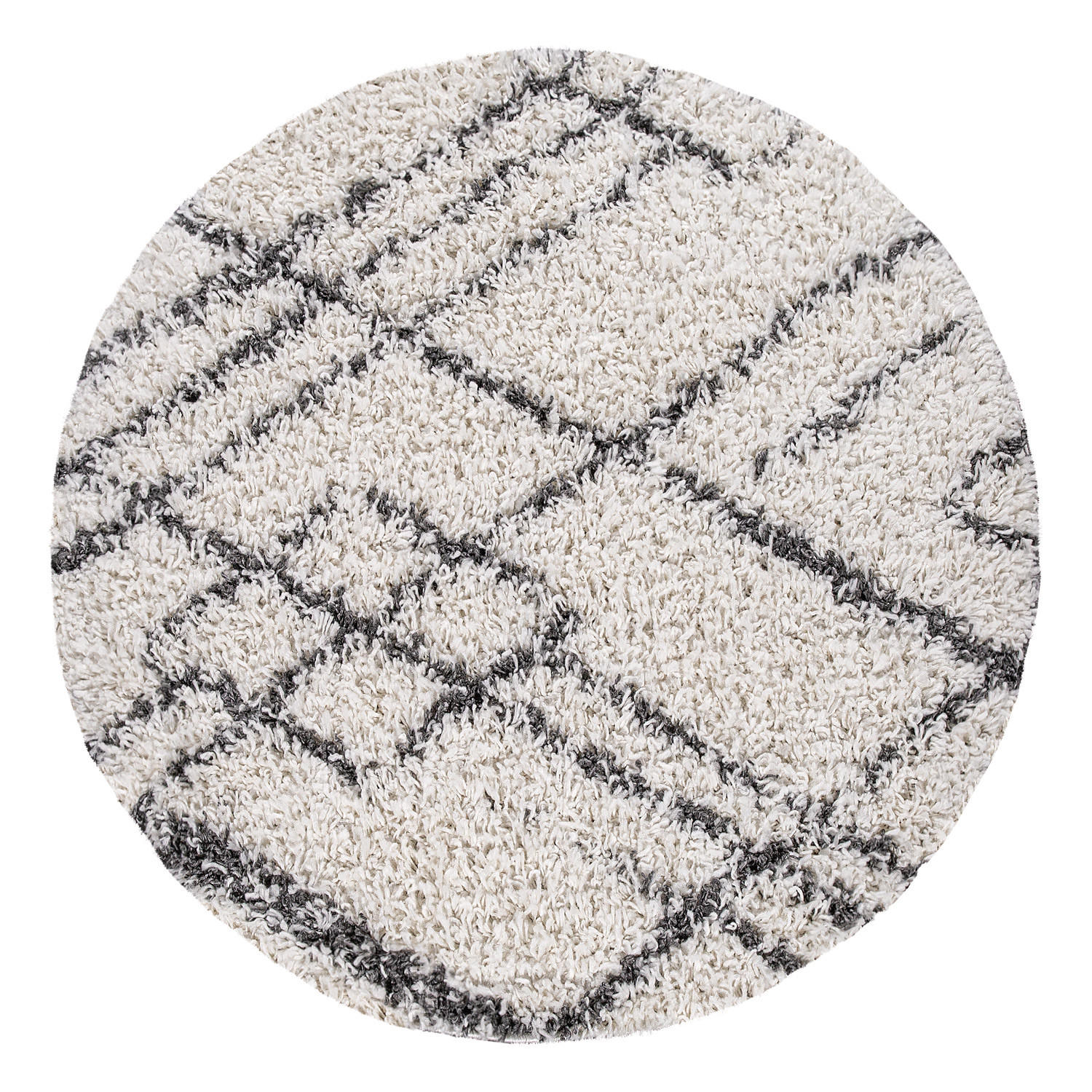 HOCHFLORTEPPICH 160/160 cm Kalmar 452 - Anthrazit, Textil (160/160cm) - Paco Home