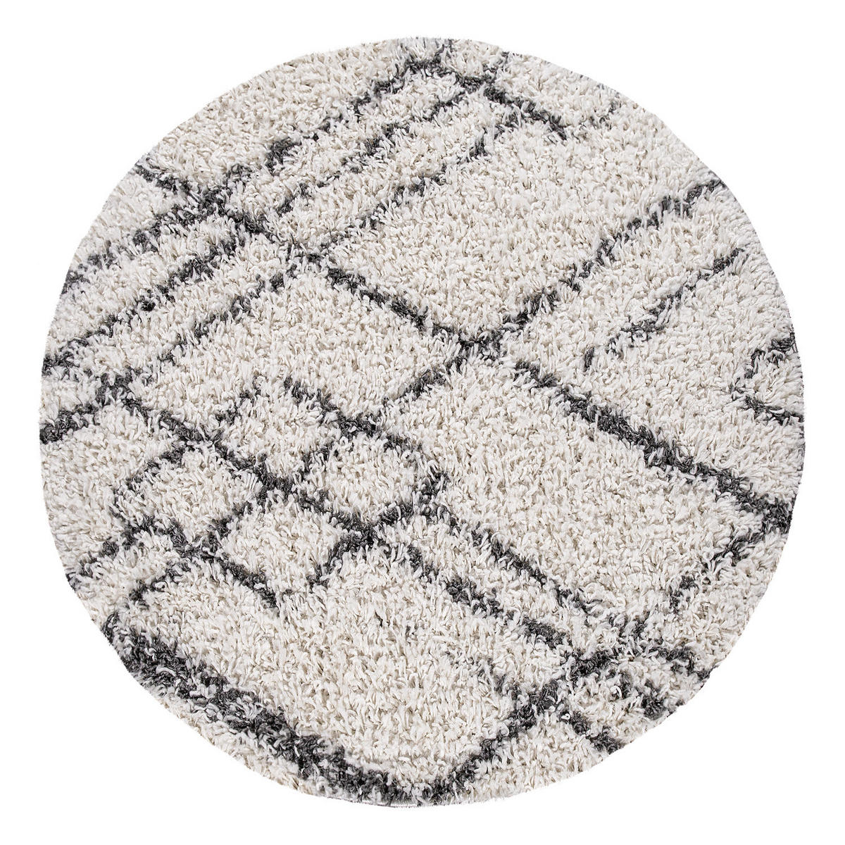 HOCHFLORTEPPICH 160/160 cm Kalmar 452 - Anthrazit, Textil (160/160cm) - Paco Home