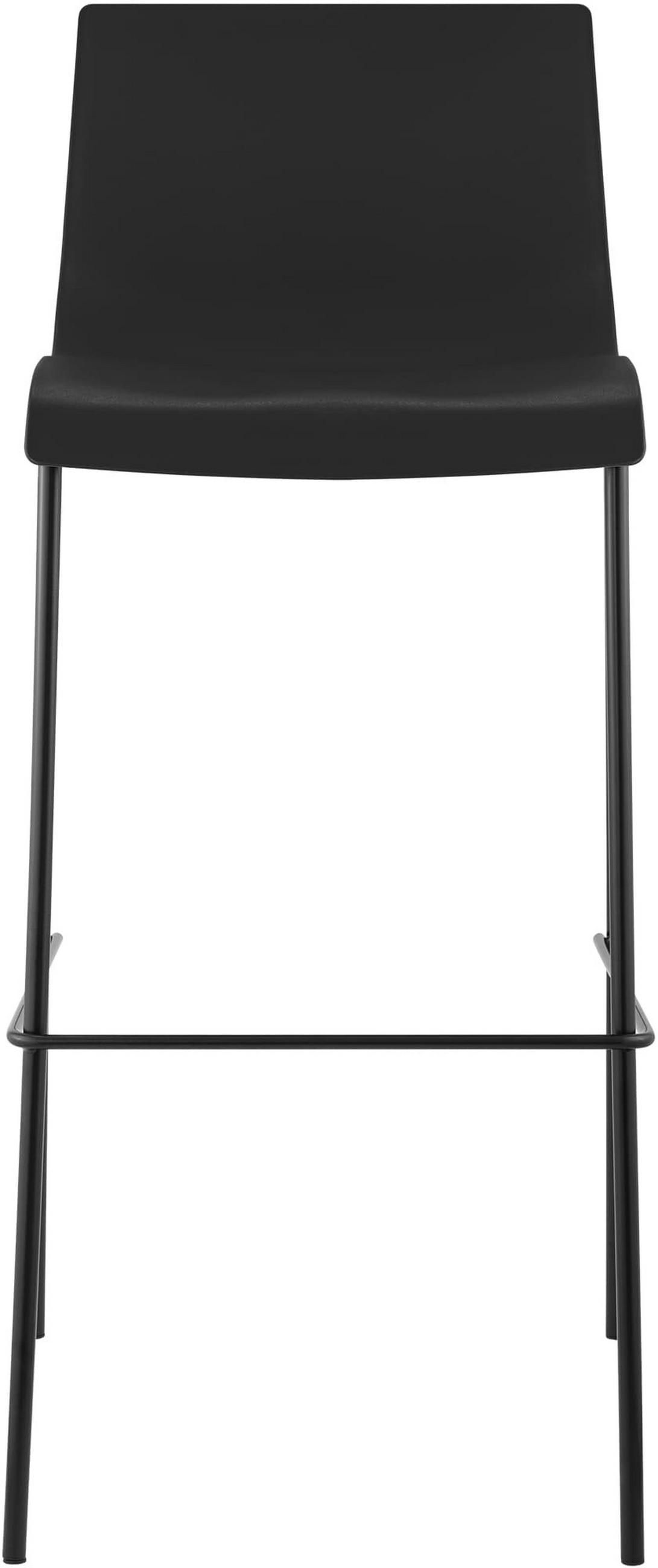 BARHOCKER Kunststoff Schwarz - Schwarz, Kunststoff/Metall (43/100/48cm) - CLP