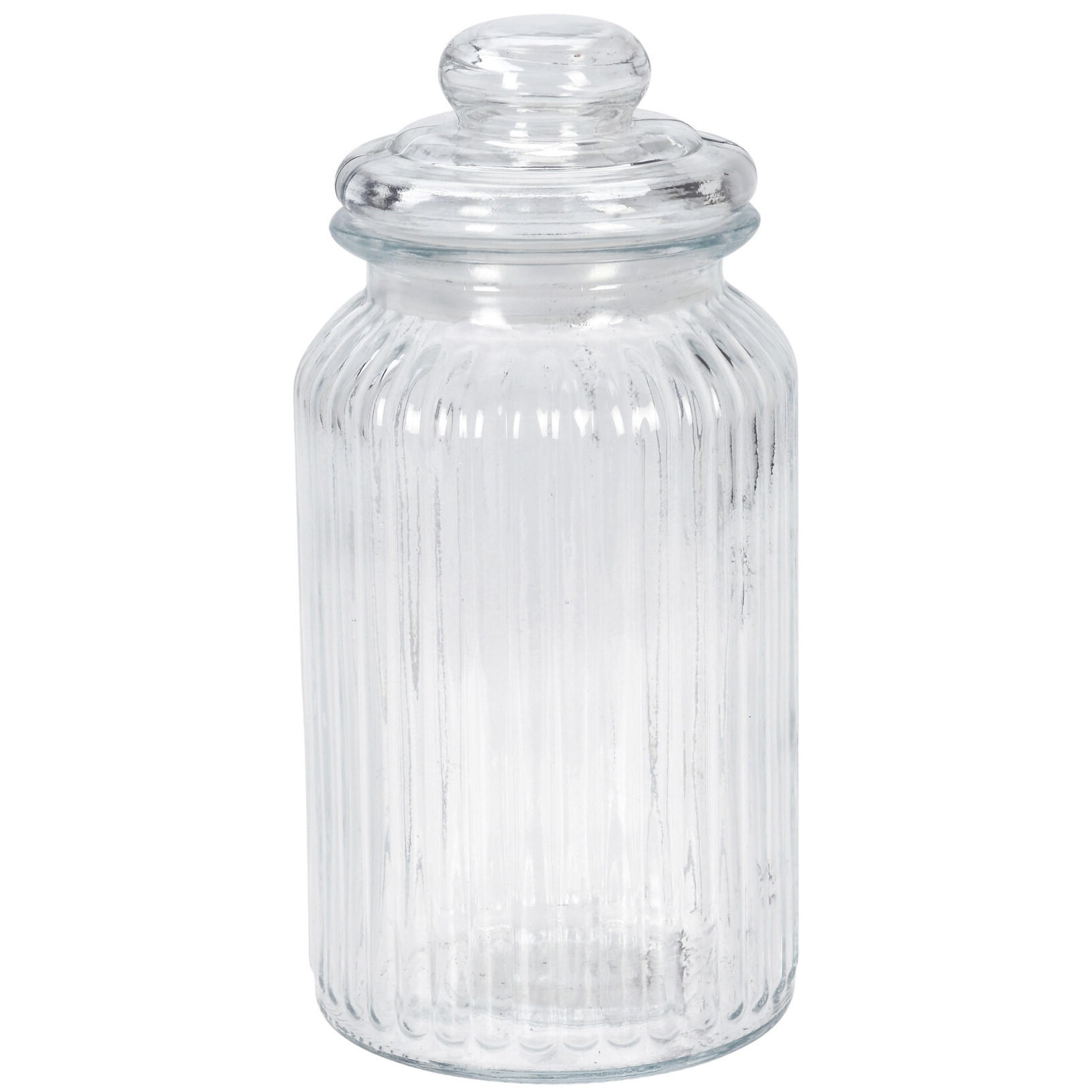 GLAS mit dicht schließendem Deckel 1000 ml 11/11/22 cm - Transparent, Glas (11/22/11cm) - Excellent Houseware