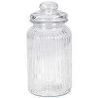 GLAS mit dicht schließendem Deckel 1000 ml 11/11/22 cm - Transparent, Glas (11/22/11cm) - Excellent Houseware