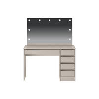 SCHMINKTISCH - 120 cm x 55 cm - Holz, Platte - Beige - JENEMI - Beige, Holz (120/142.6/55cm) - Vente-Unique