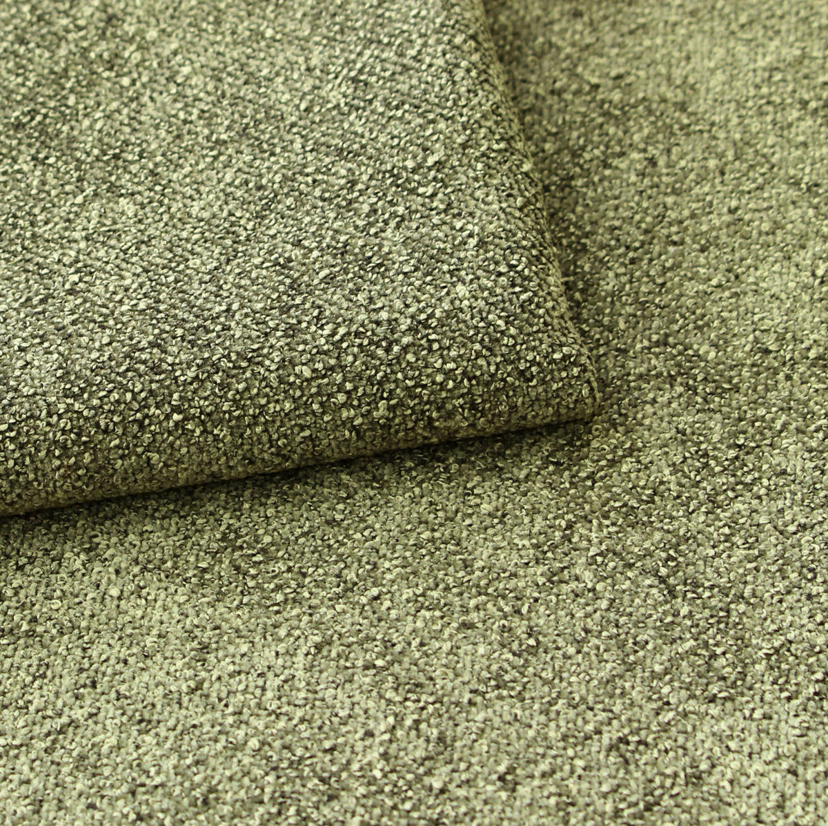 SOFA grün Webstoff 259 x 167 cm, Ecksofa 5-Sitzer, L-Sofa Ottomane links - Schwarz/Grün, Holz/Textil (259/167cm) - Inn.Furn