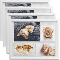 BILDERRAHMEN Galeria 15x21cm + 10x15cm Weiß (4tlg) - Weiß, Holzwerkstoff (30/2/37cm) - BoMoe