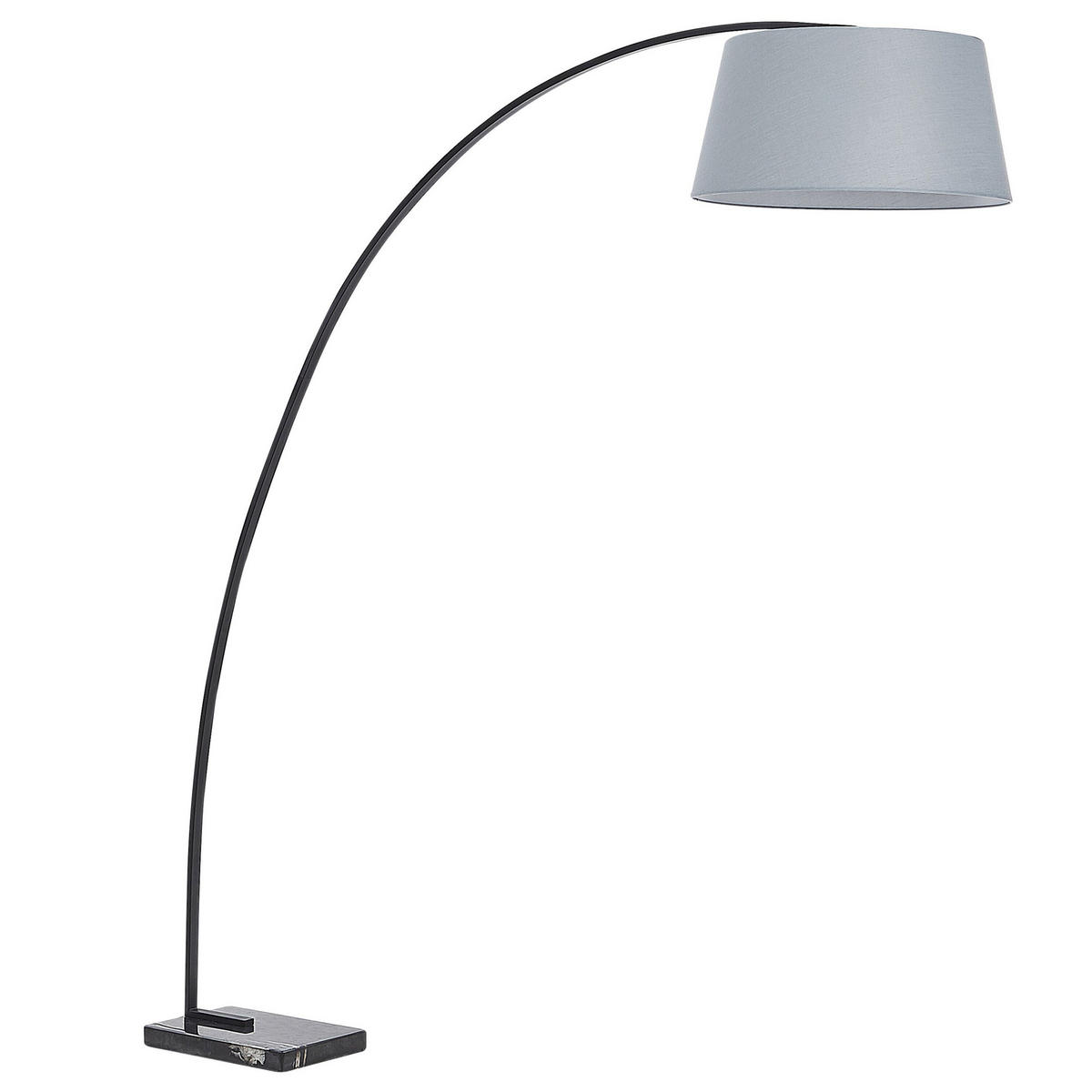 STEHLAMPE Benue 50/50/188 cm - Grau, Metall (50/160/188cm) - Beliani