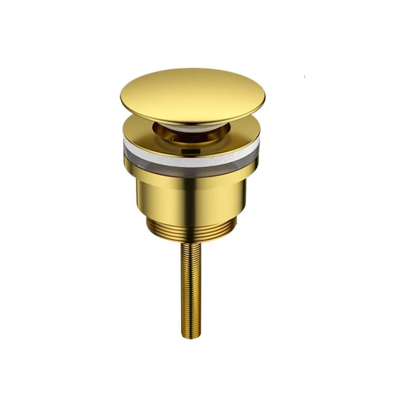 WASCHBECKENABLAUF – Gold – Schraubausführung - Platinfarben, Metall (10/7/7cm)