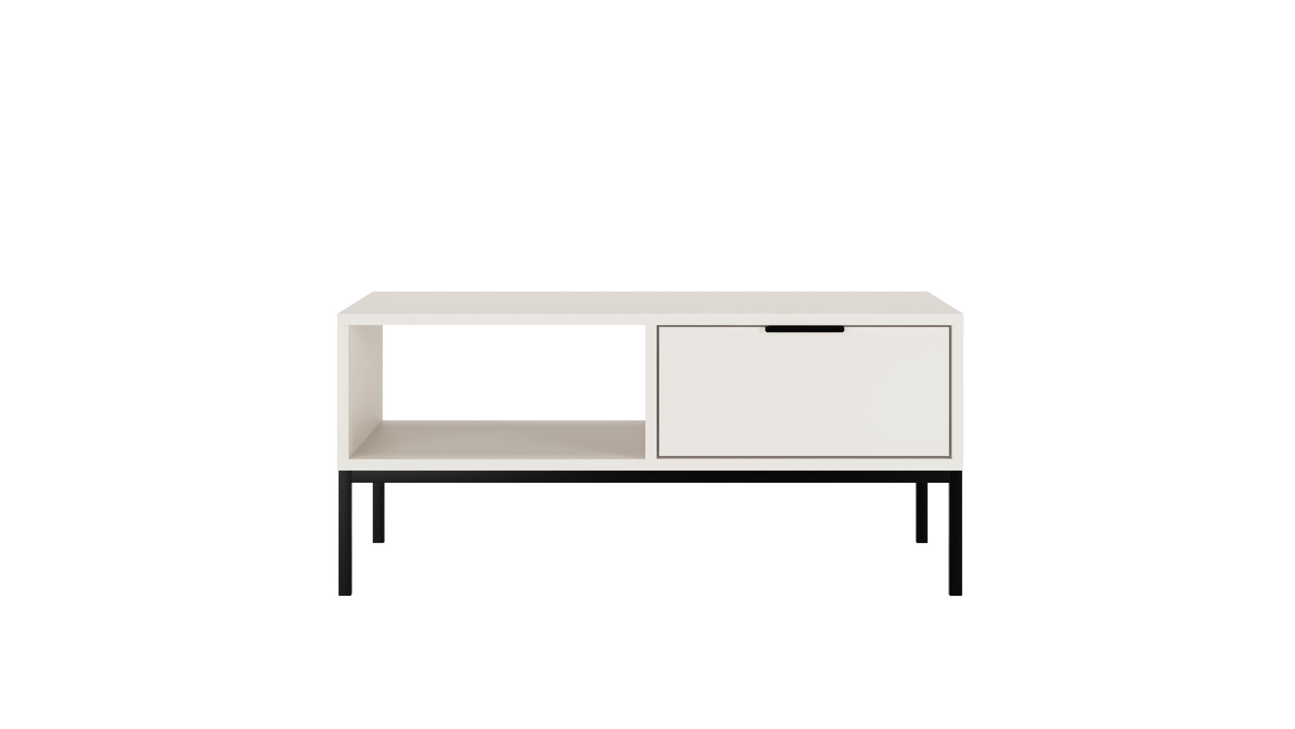 COUCHTISCH Austin II 60/45,4/100 cm - Schwarz/Weiß, Holzwerkstoff (100/60/45cm) - Kocot Kids