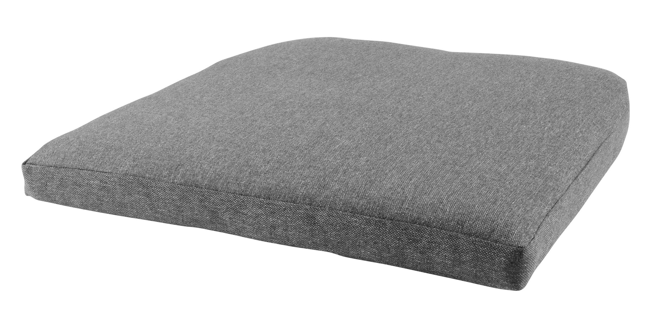 SITZKISSEN Grau - Grau, Holzwerkstoff (48/48/5cm) - ebuy24