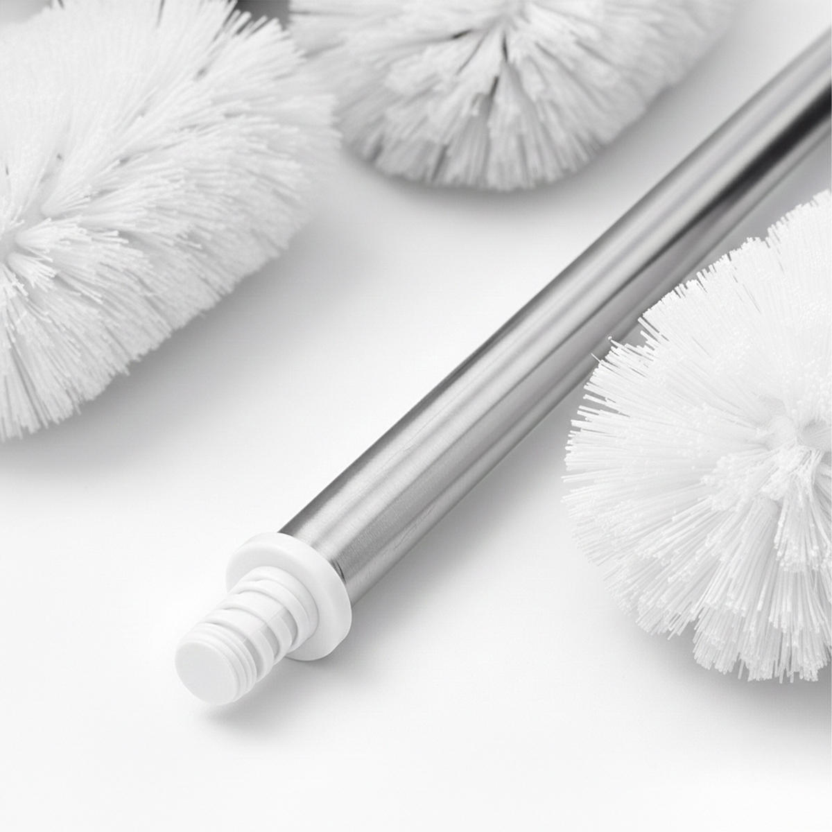 6-DIELNA WC sada - biela, kov/plast (8/35.5/8cm) - Relaxdays