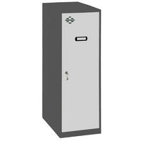 SCHLIESSFACHWÜRFEL Amego HxBxT 91,5x30x50 cm Ohne Standfüße Grau-Anthrazit Spind - Grau, Metall (30/91.5/50cm) - PROREGAL