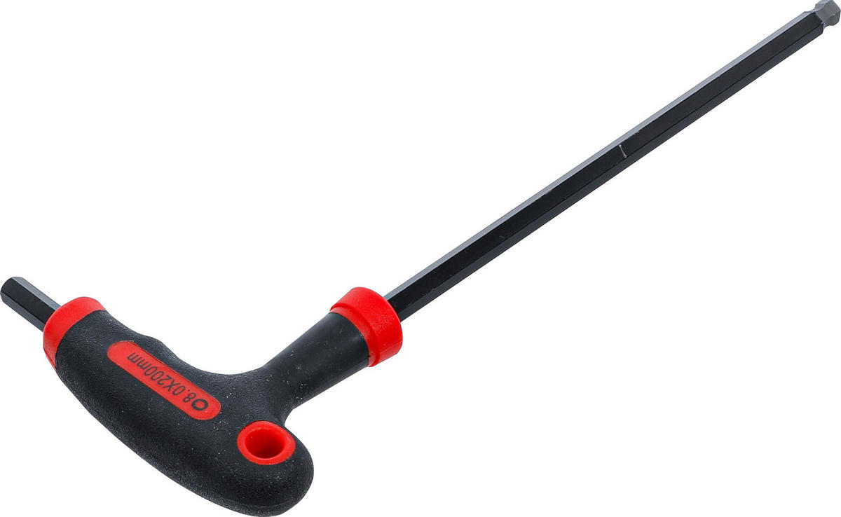 SCHRAUBENDREHER MIT T-GRIFF UND SEITLICHER KLINGE | INNENSECHSKANT / - Multicolor, Kunststoff/Metall (1/1cm) - BGS technic