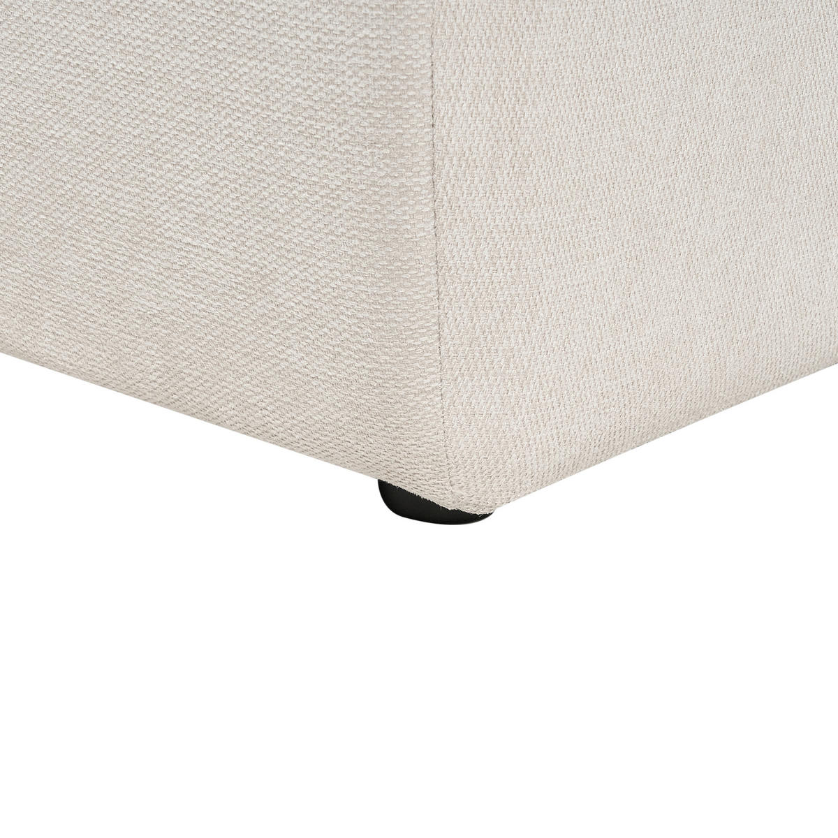 3-SITZER-ECKSOFA Stoff beige rechtsseitig Svansele - Beige, Textil (278/174cm) - Beliani