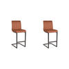 BARHOCKER Milo Braun 53/41/100 cm 2er-Set - Braun, Textil (41/100/53cm) - LABEL51