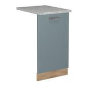 GESCHIRRSPÜLBLENDE R-Line Blau-Grau 45 cm , AP Marmor - Honigeiche/Blaugrau, Holzwerkstoff (45/81.8/1.6cm) - Vicco