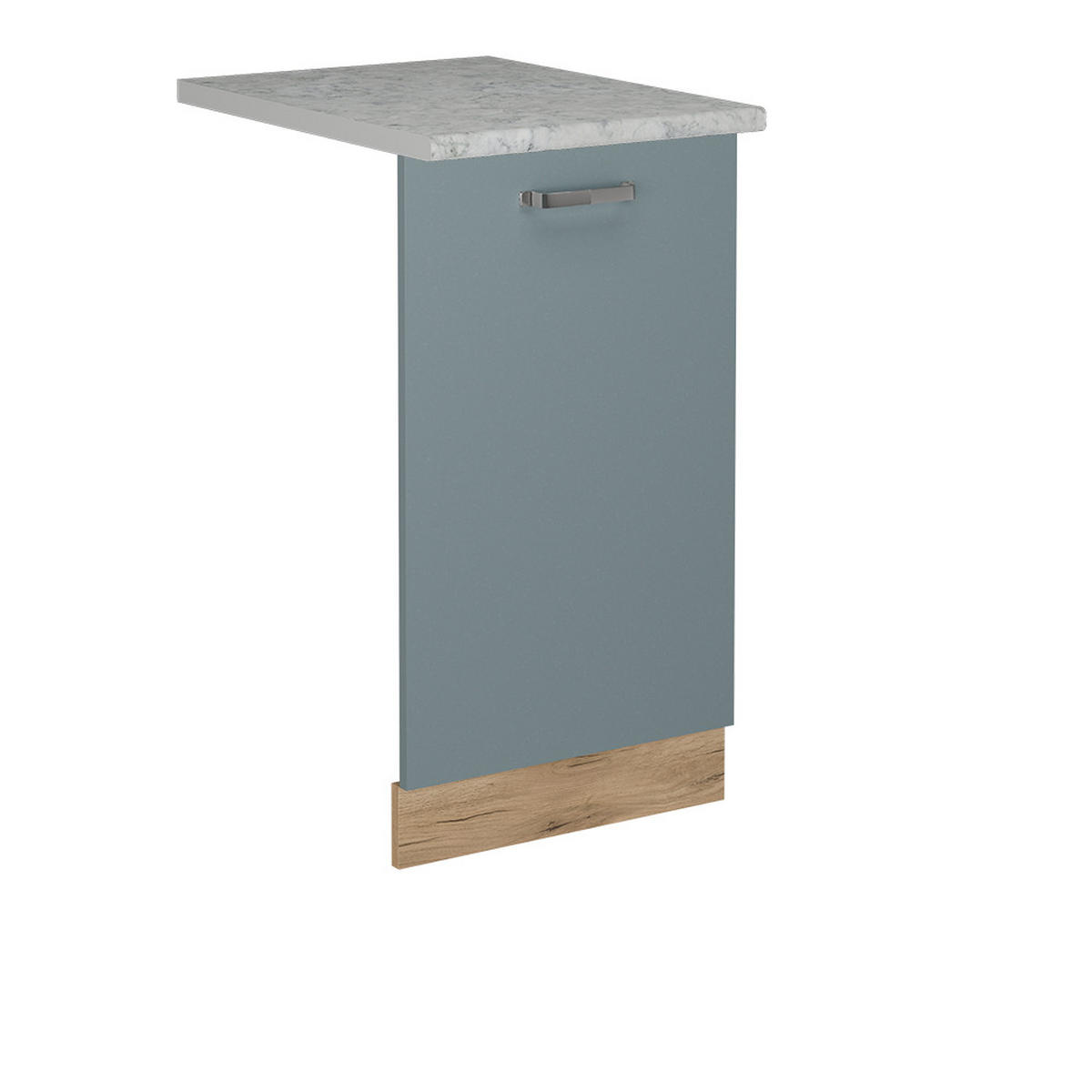 GESCHIRRSPÜLBLENDE R-Line Blau-Grau 45 cm , AP Marmor - Honigeiche/Blaugrau, Holzwerkstoff (45/81.8/1.6cm) - Vicco