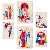 POSTER Set Mit 6 Star Wars Aquarell Illustrationen Klassischer A3 & A4 Rahmenlos - Klar, Papier (29/3cm) - Nacnic