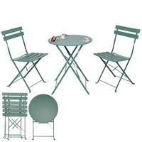 BISTRO SET Grün - Grün, Metall - Albatros