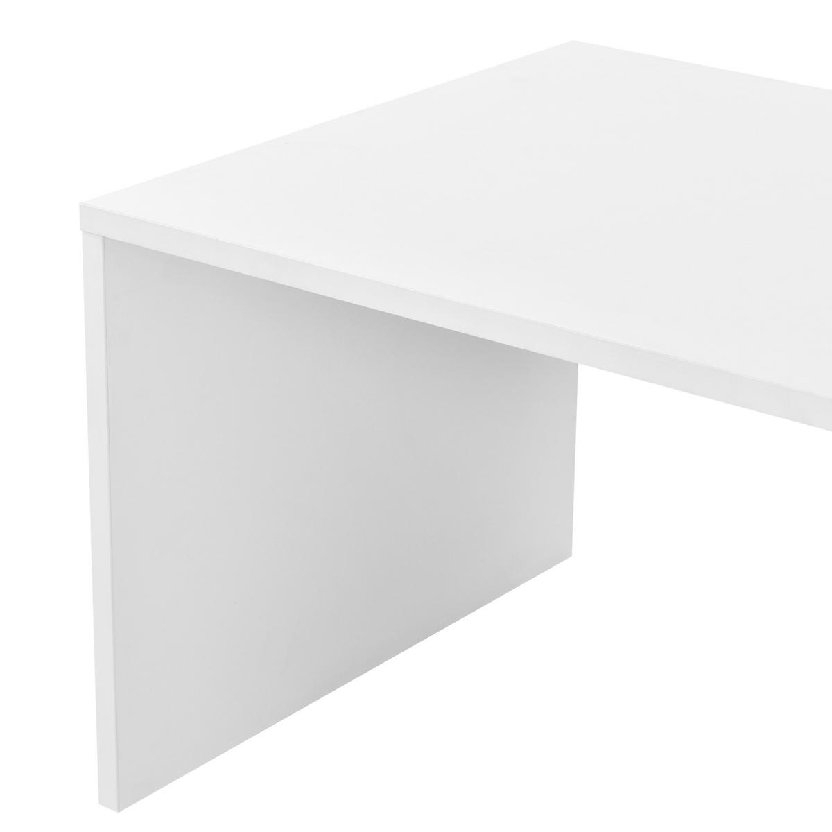 COUCHTISCH Bollnäs 90/45/35 - Weiß, Holzwerkstoff (45/90/35cm) - [en.casa]