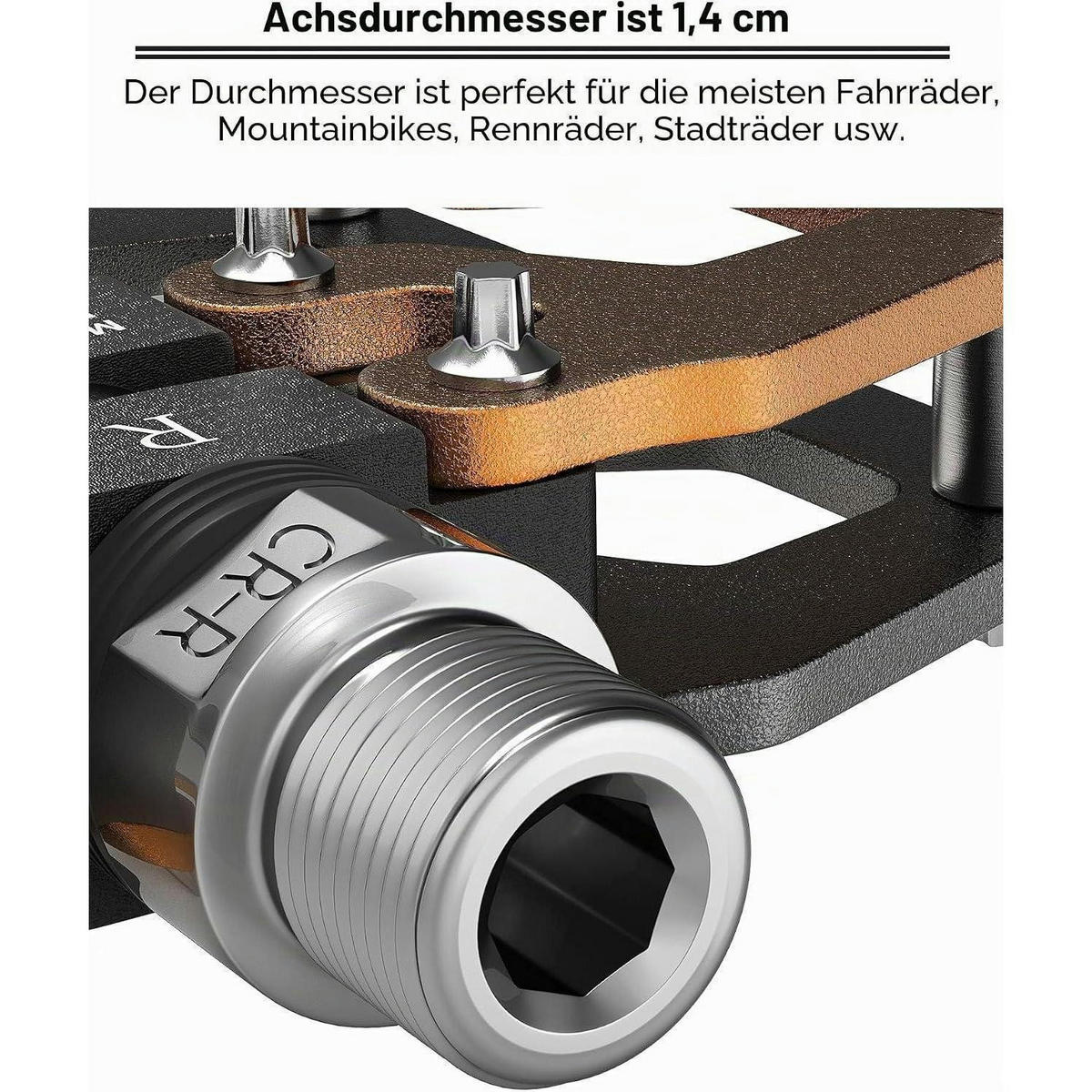 FAHRRADPEDALE Aluminiumlegierung Rot Silber Blau Gelb Gold Schwarz - Multicolor, Metall (10.5/1.5/11.5cm)