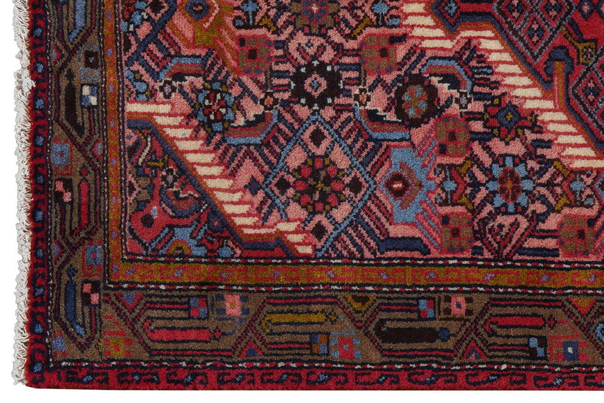 TEPPICH Assadabad Rot 124/81 cm Schurwolle - Rot, Textil (81/124cm) - Looma