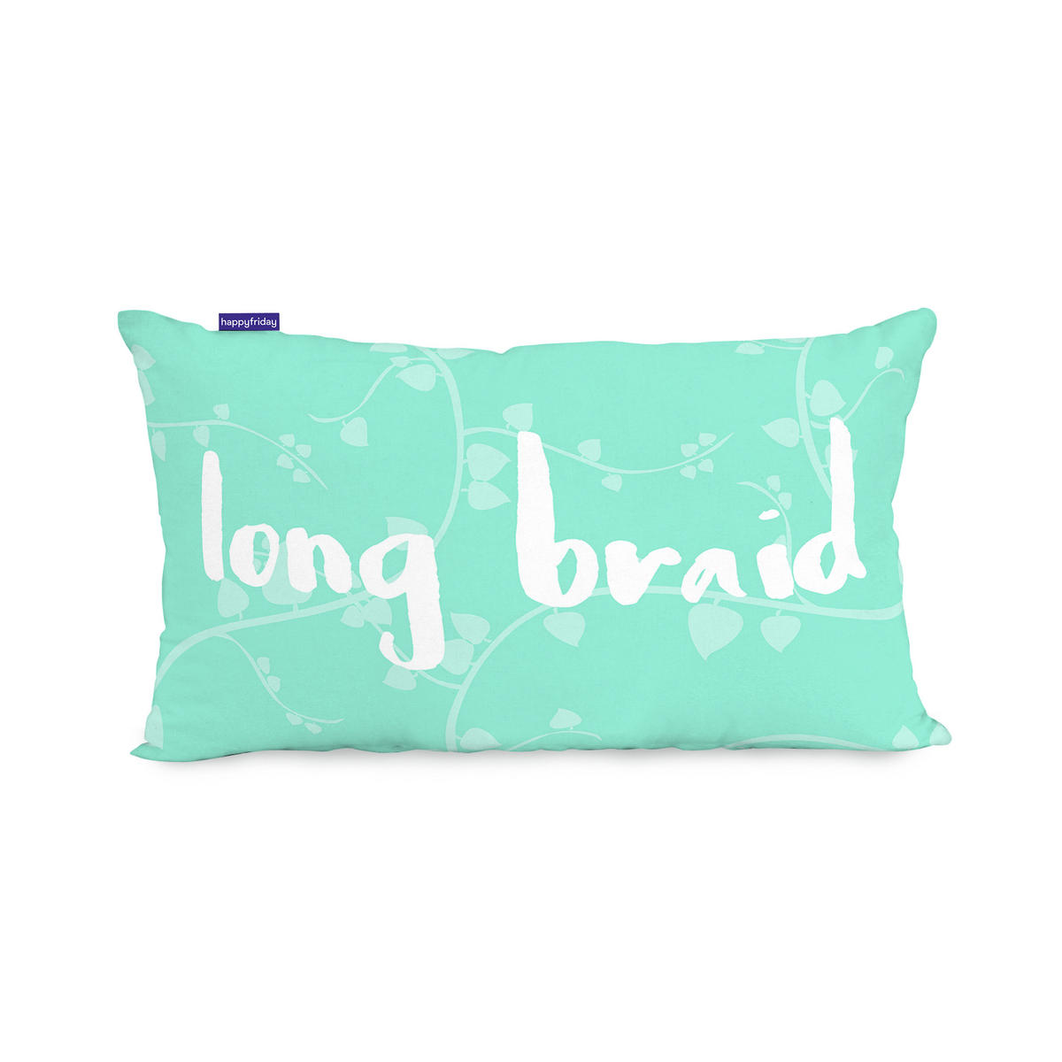 KISSENBEZUG long braid 50x30 cm mehrfarbig - Multicolor, Textil (50/30cm) - Happy Friday