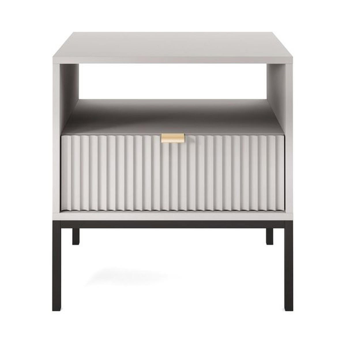 NACHTTISCH – S54 – 54 cm – NOVA – Grau - Grau, Holzwerkstoff (54/56/39cm) - hi-markt