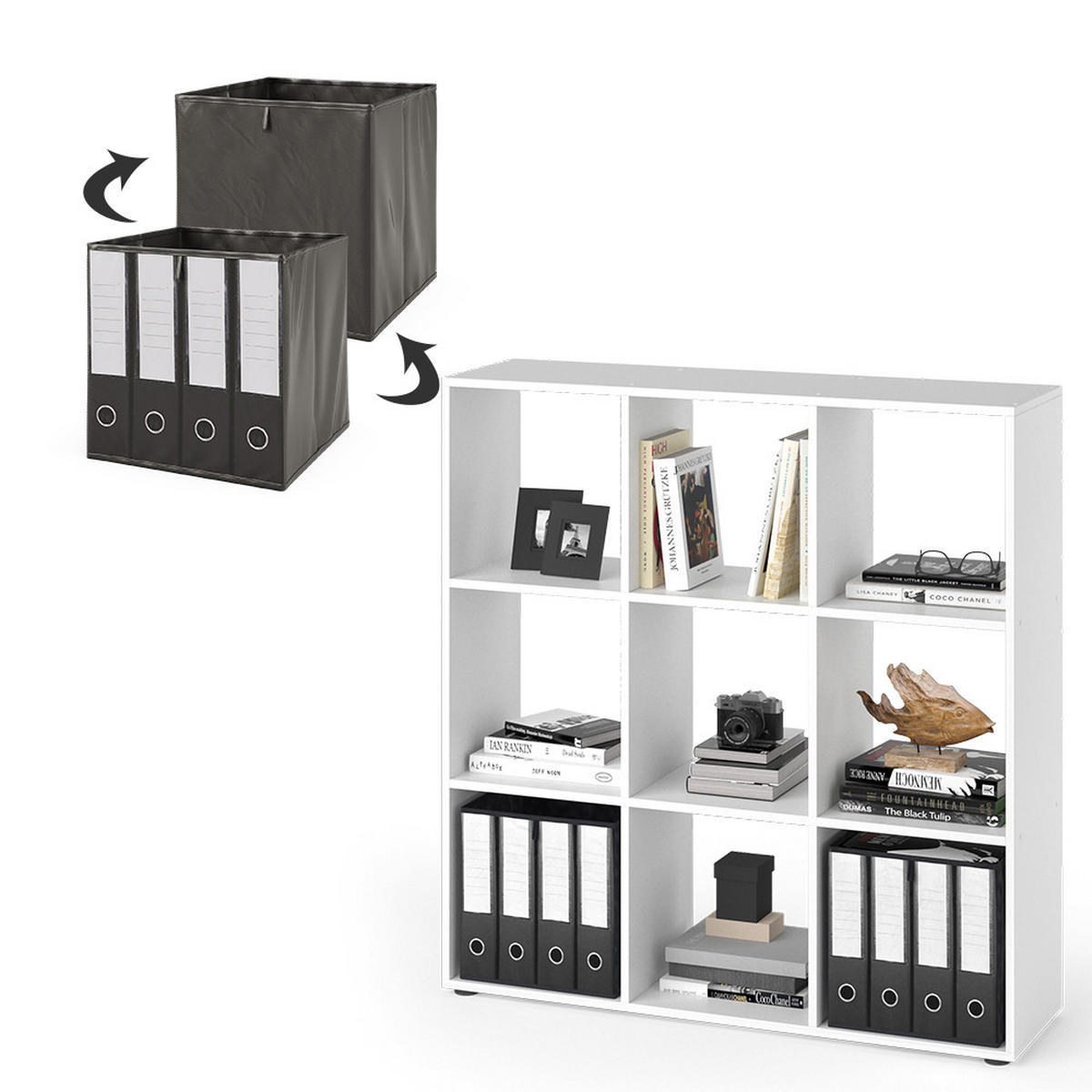 DĚLICÍ STĚNA Nove Bílá - bílá, kompozitní dřevo (104/108/29cm) - Vicco