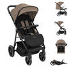 BUGGY Lucy Gurt beige Rückenlehne verstellbar Federung Hinterradbremse - Beige, Metall (74/54/104cm) - Kikka boo