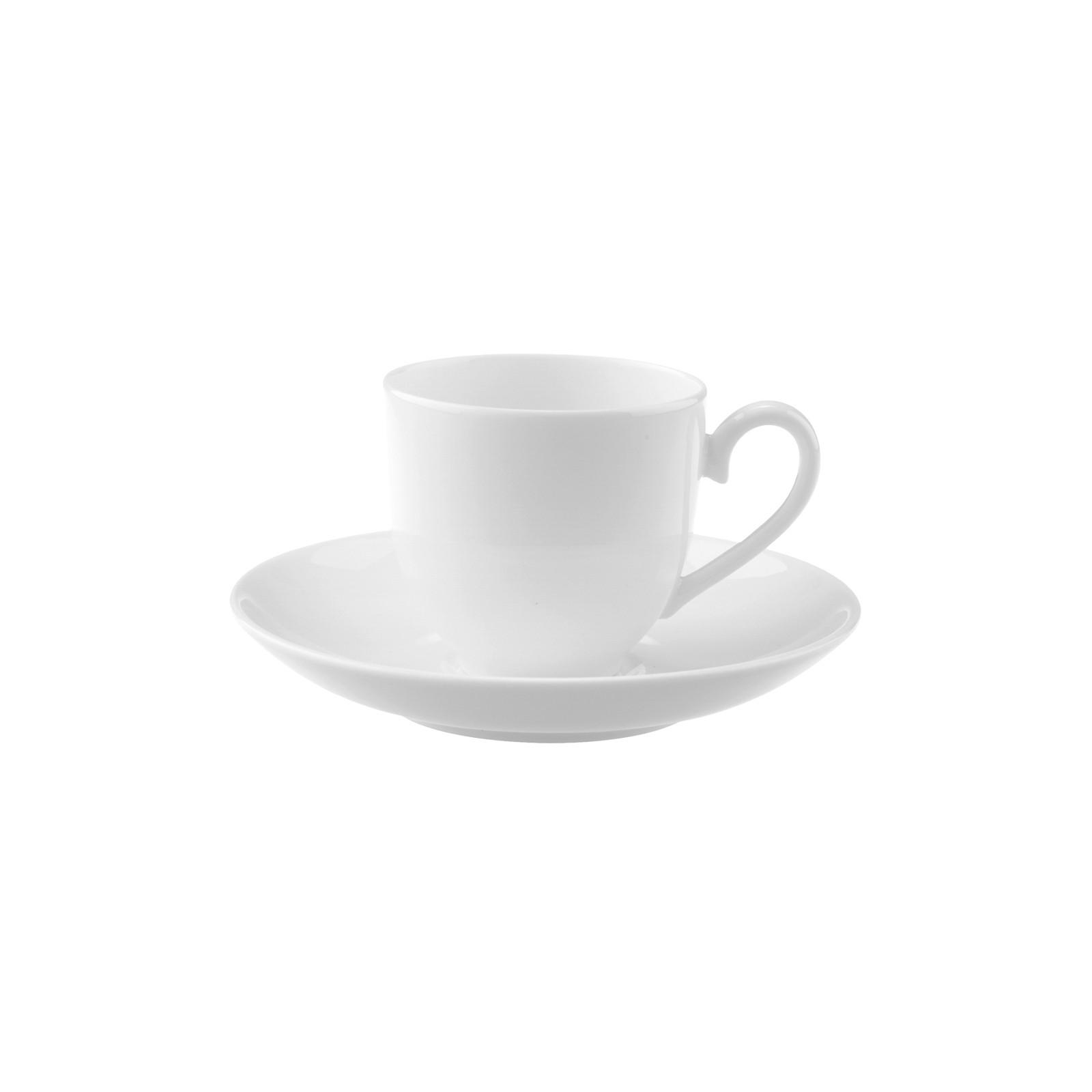 MOKKA-/ ESPRESSOTASSE MIT UNTERTASSE Royal weiß 100 ml - Weiß, Keramik (12/7.8/12cm) - Villeroy & Boch